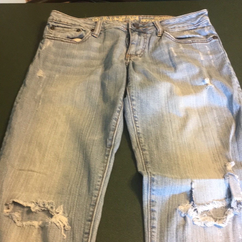 Bullhead Light Blue Distressed Boyfriend Jeans
